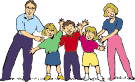 clipart family of children